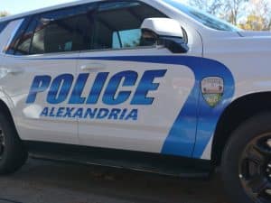 Alexandria Police Department patrol vehicle parked outdoors, representing Alexandria police community impact through visible presence and public safety service.